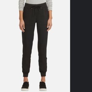 Scrubstar Women’s Ultimate Stretch Twill Yoga Drawstring Scrub Joggers Black